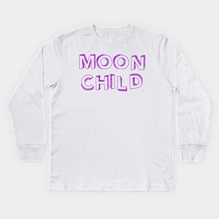 Moon child Kids Long Sleeve T-Shirt